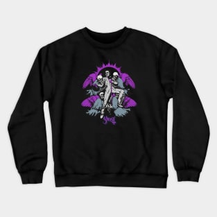 Ghost Retro Style Purple Crewneck Sweatshirt